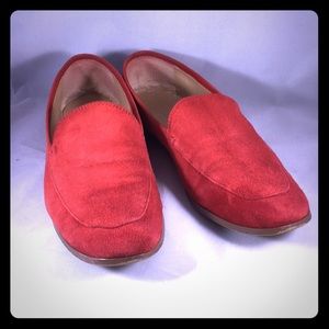 Banana Republic Red Suede Loafers